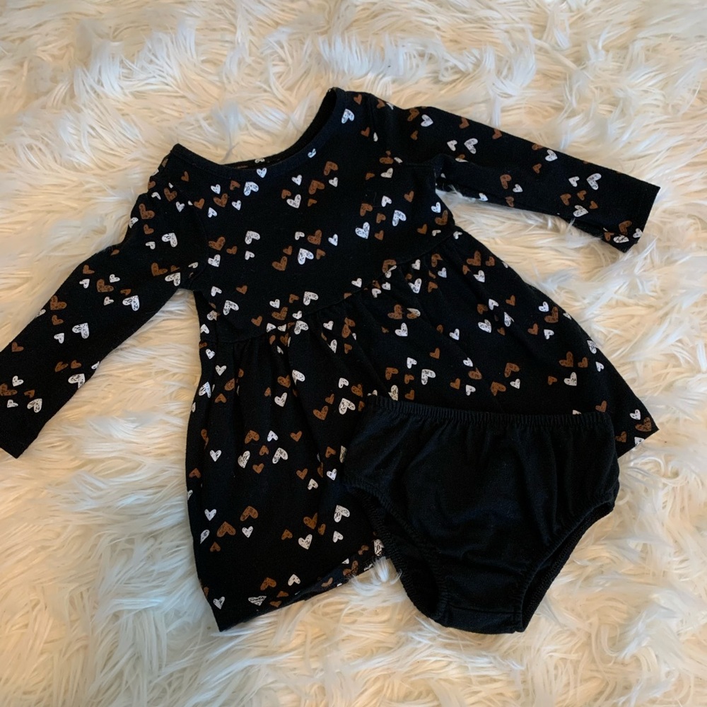 Baby Girl Long Sleeve Dress Matching Set